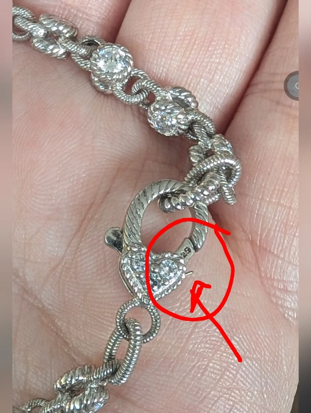 Judith Ripka SS Bracelet - Picture 6 of 6